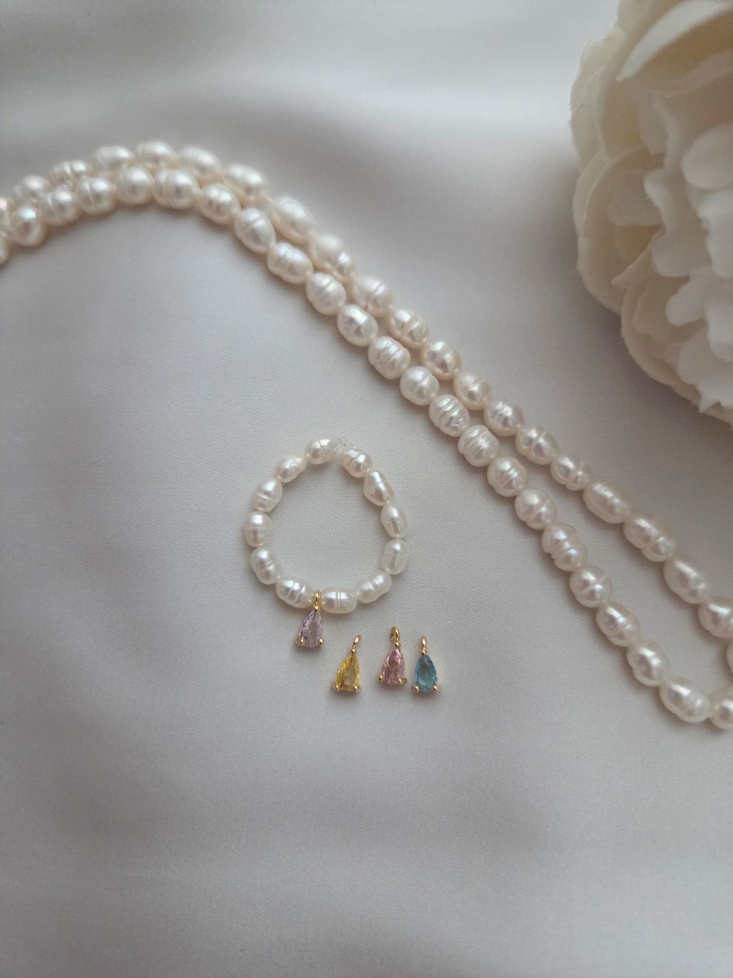 Ring aus Süßwasserperlen