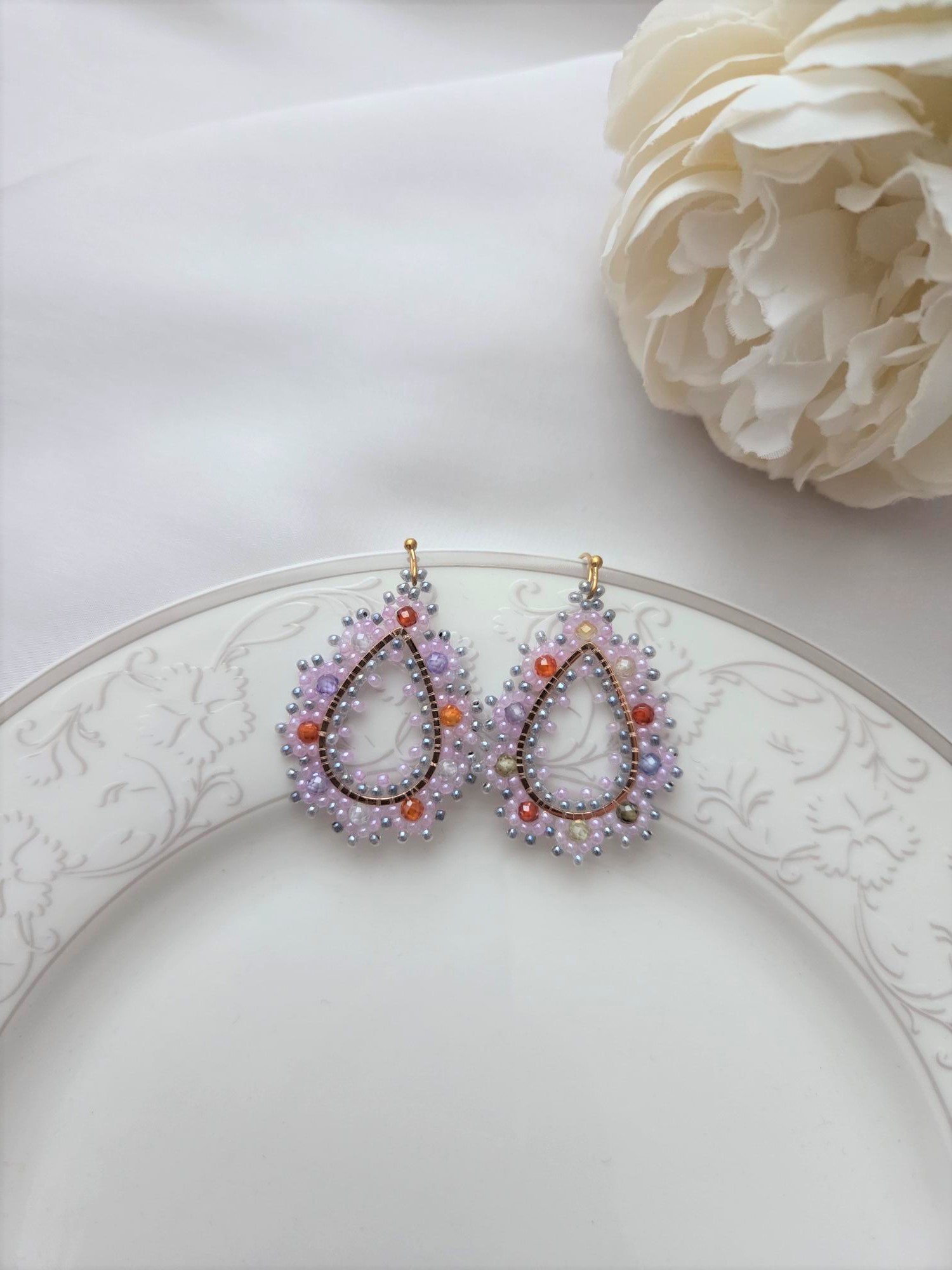 Ohrringe Modell Lavender Pearl