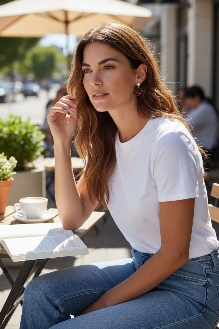 Besondere Ohrringe Modell Adventskranz 