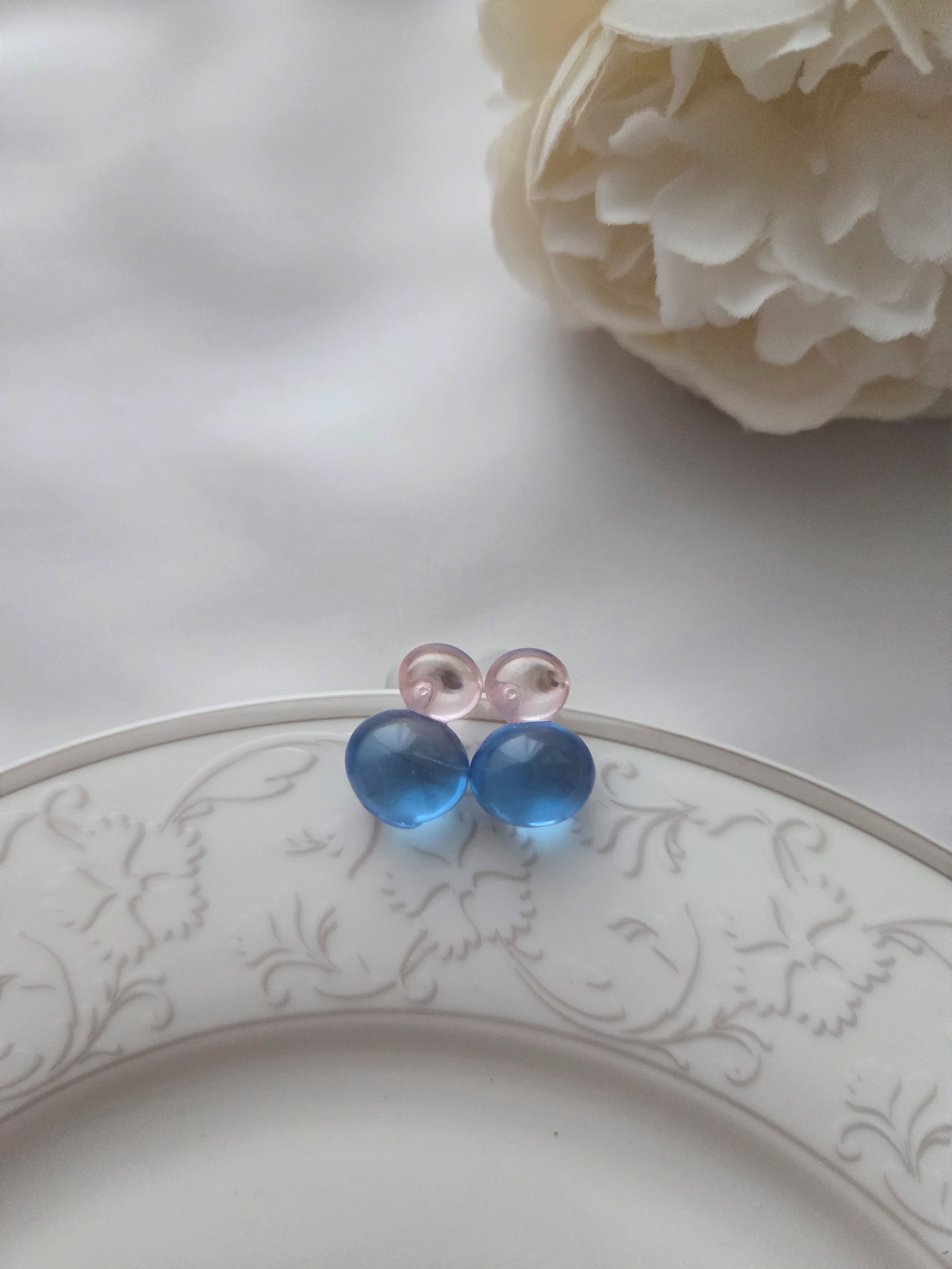 Glasperlen Ohrringe Modell Bubble Duo 