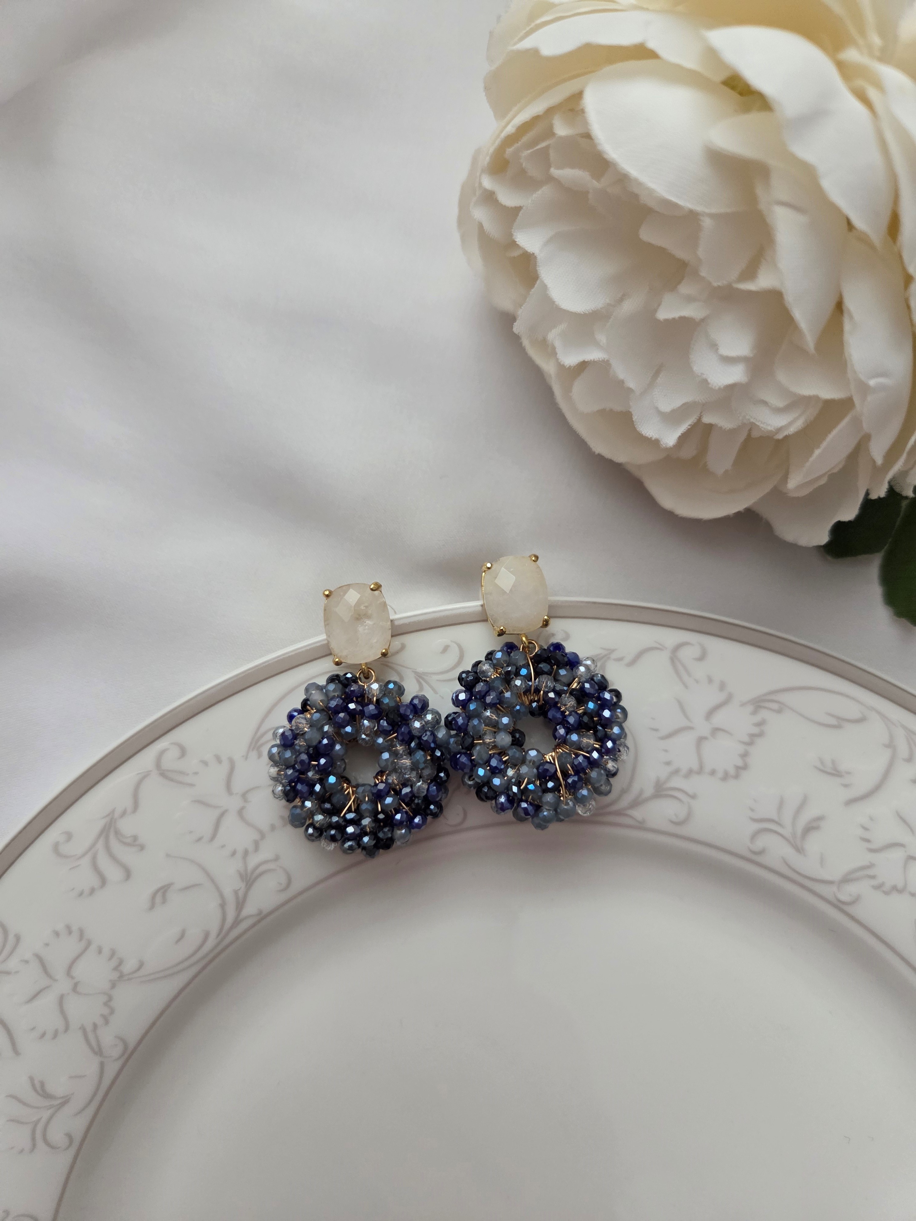 Ohrringe Modell Crystal Donut Drops