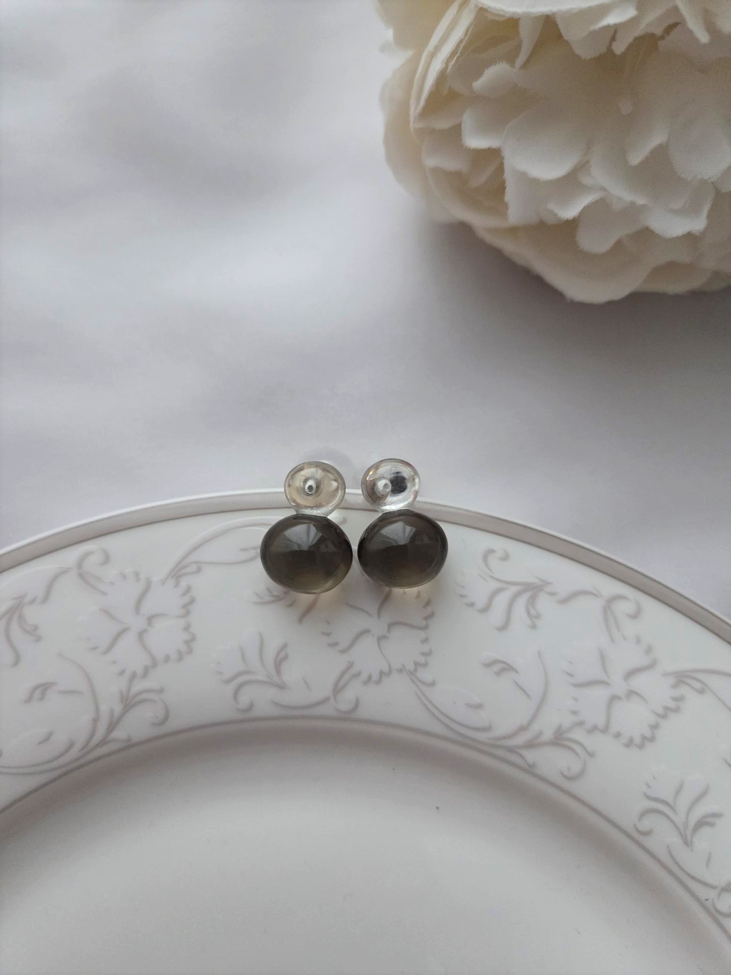 Glasperlen Ohrringe Modell Bubble Duo 