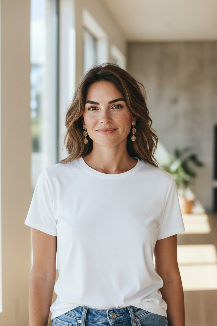 Besondere Ohrringe mit Peach Chalzedon 