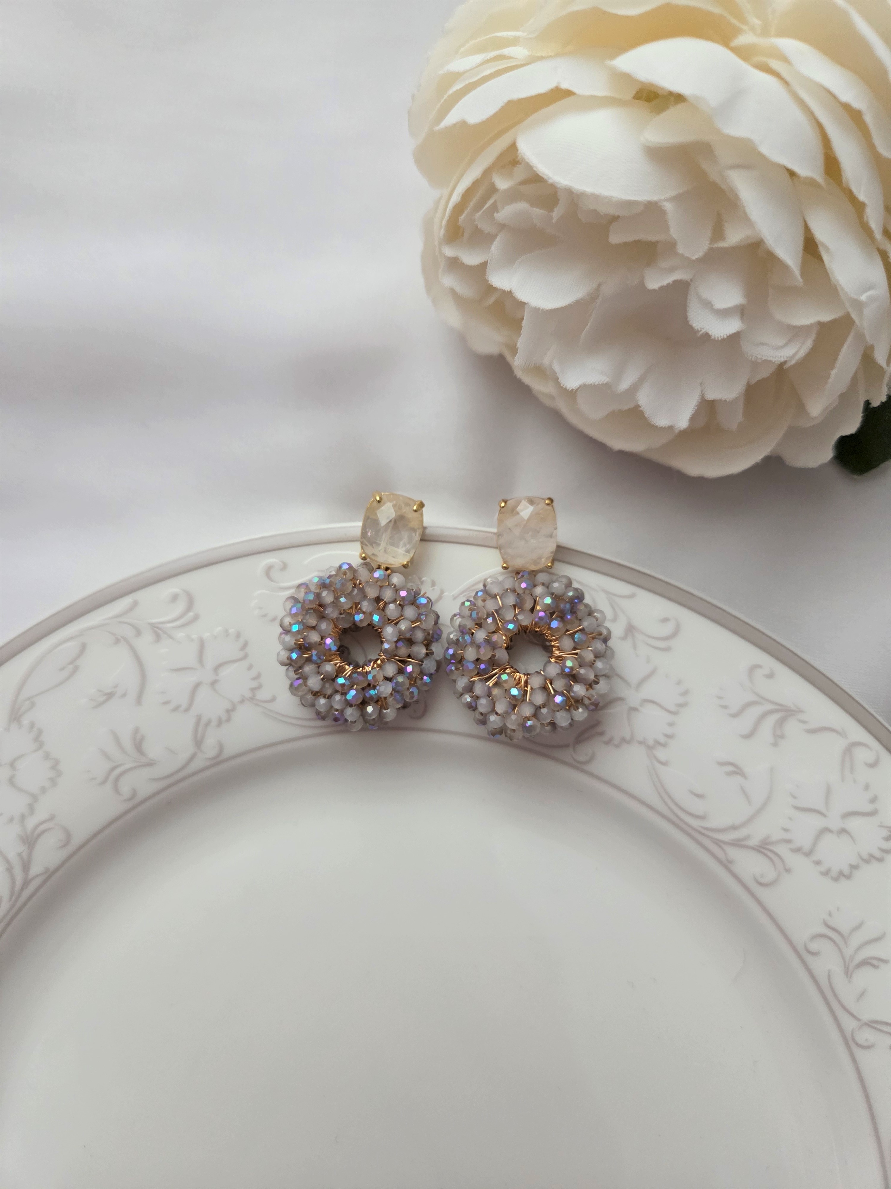 Ohrringe Modell Crystal Donut Drops