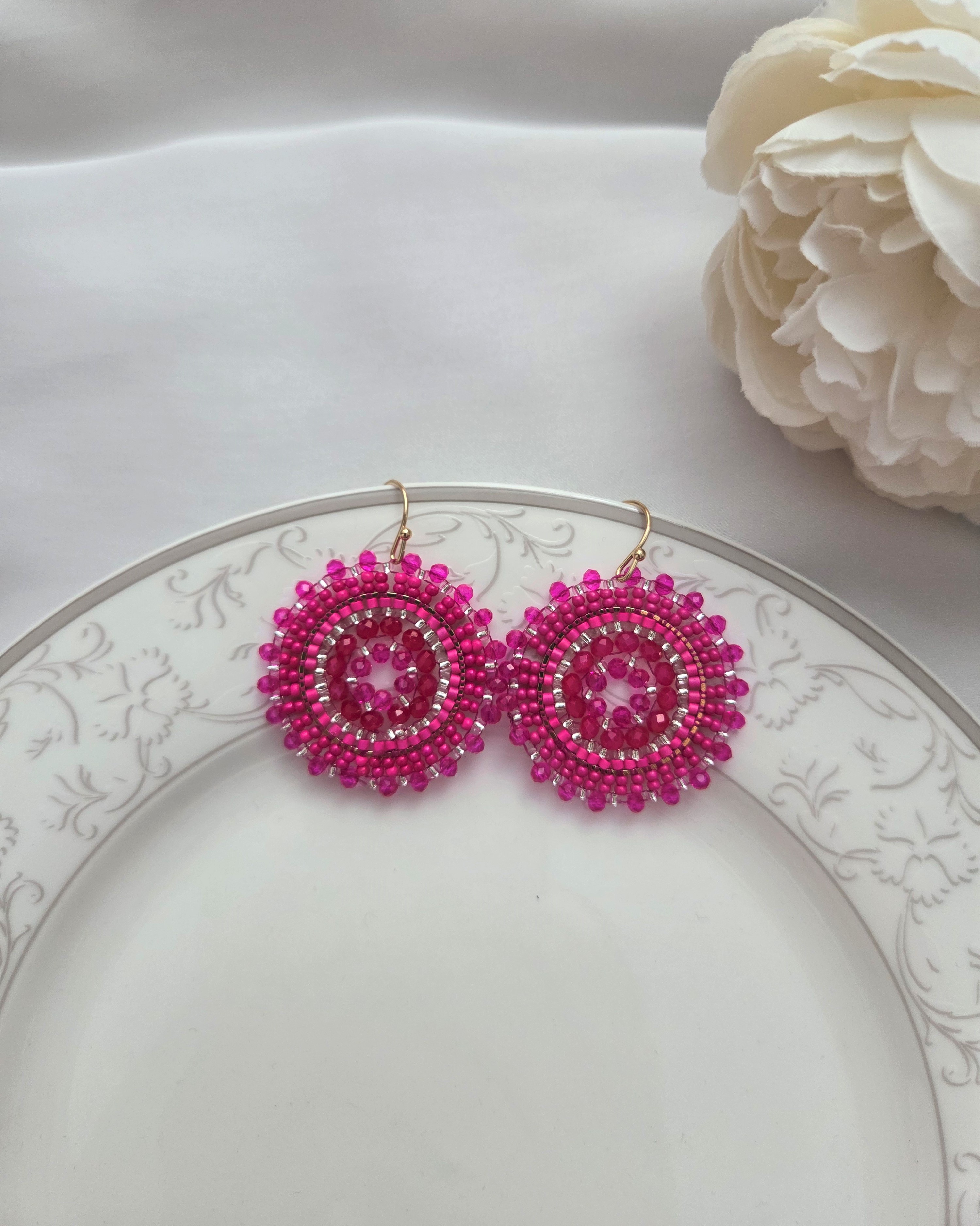 Ohrringe Modell Rosy Stitch