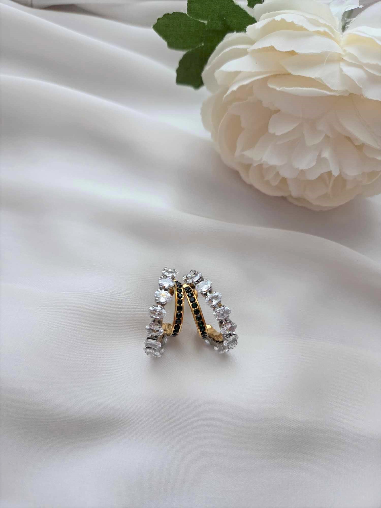 Creolen Modell Leonie mit Zirkonia