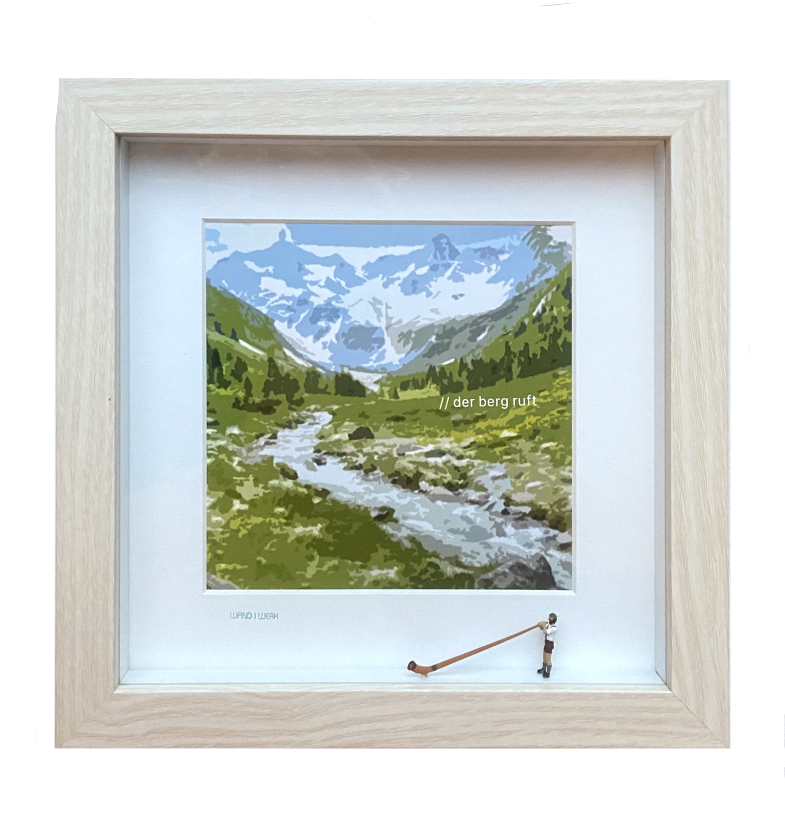 Der Berg ruft  - 3D Bilder im Objektkasten - art in boxes