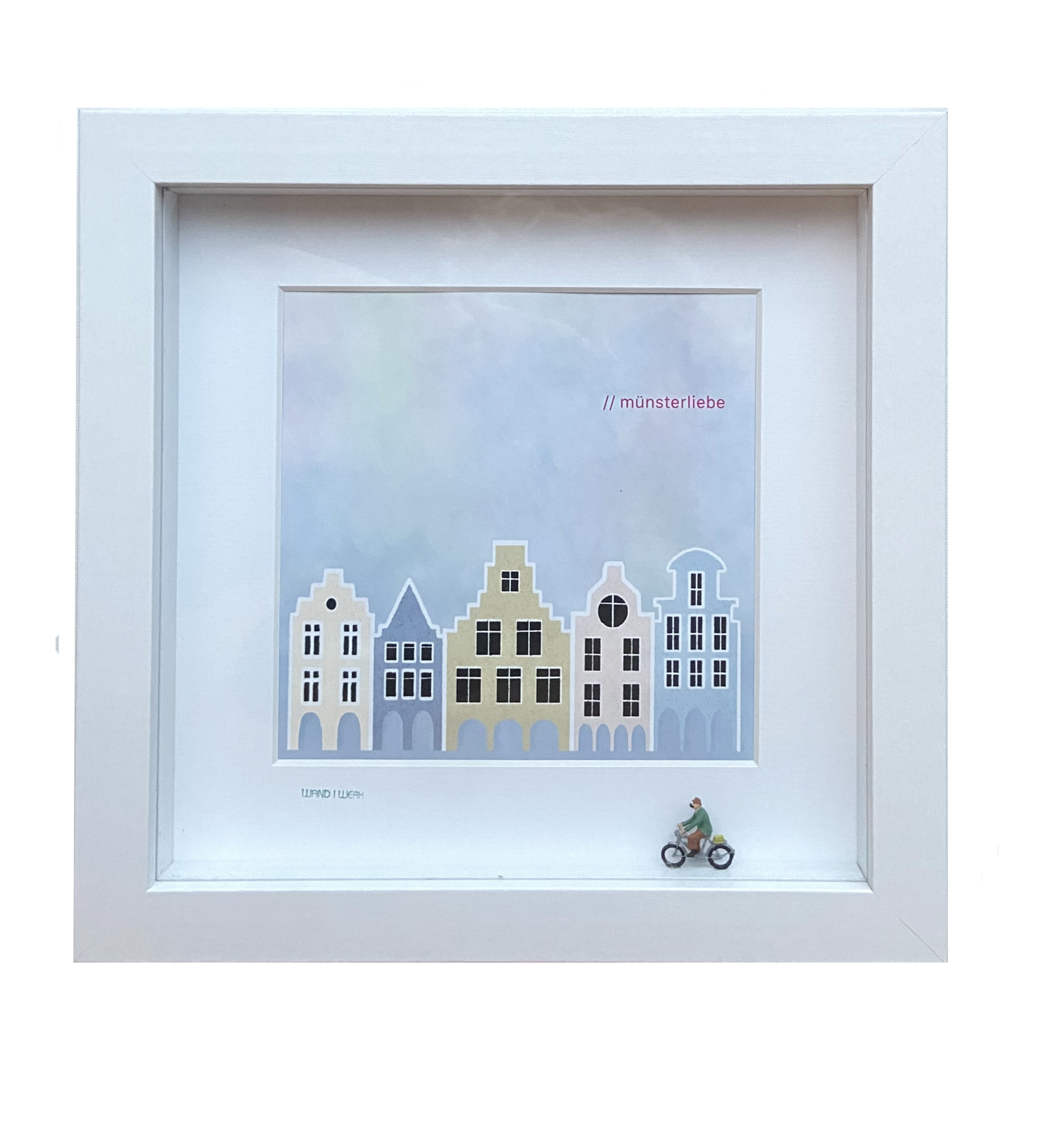 Münsterliebe 1 - 3D Bilder im Objektkasten - art in boxes