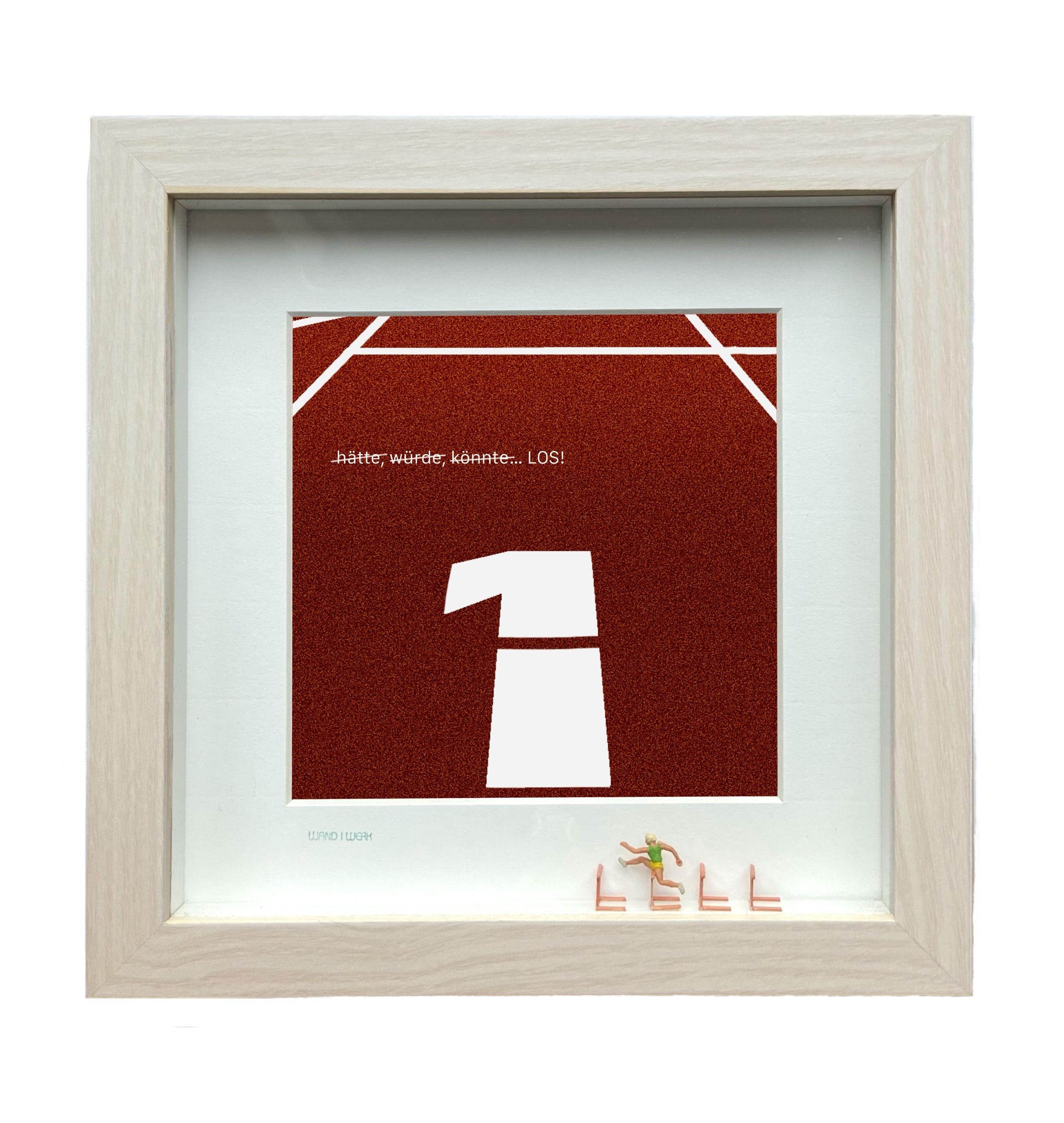 Motivation - hätte, würde, könnte - LOS - 3D Bilder im Objektkasten - art in boxes