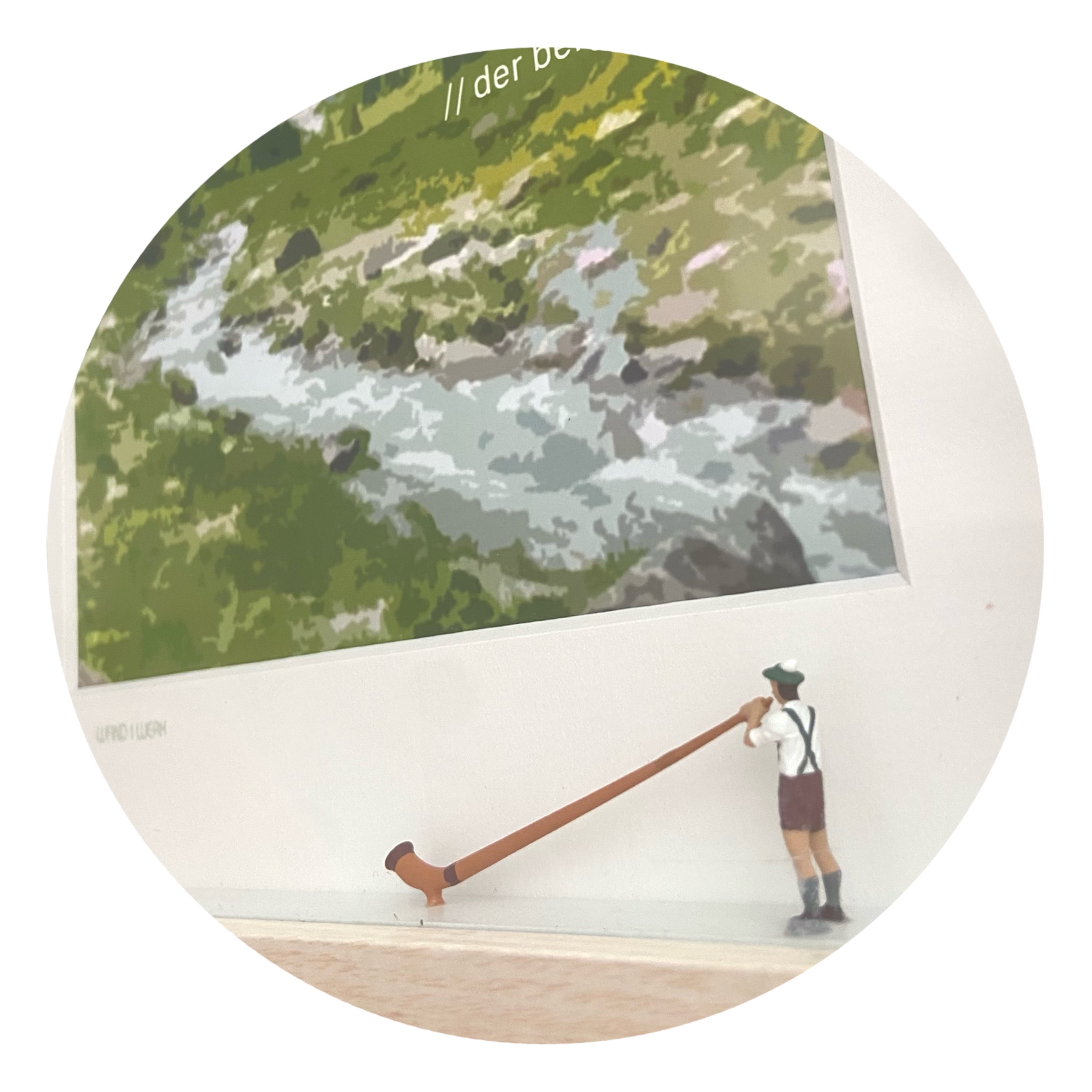 Der Berg ruft  - 3D Bilder im Objektkasten - art in boxes