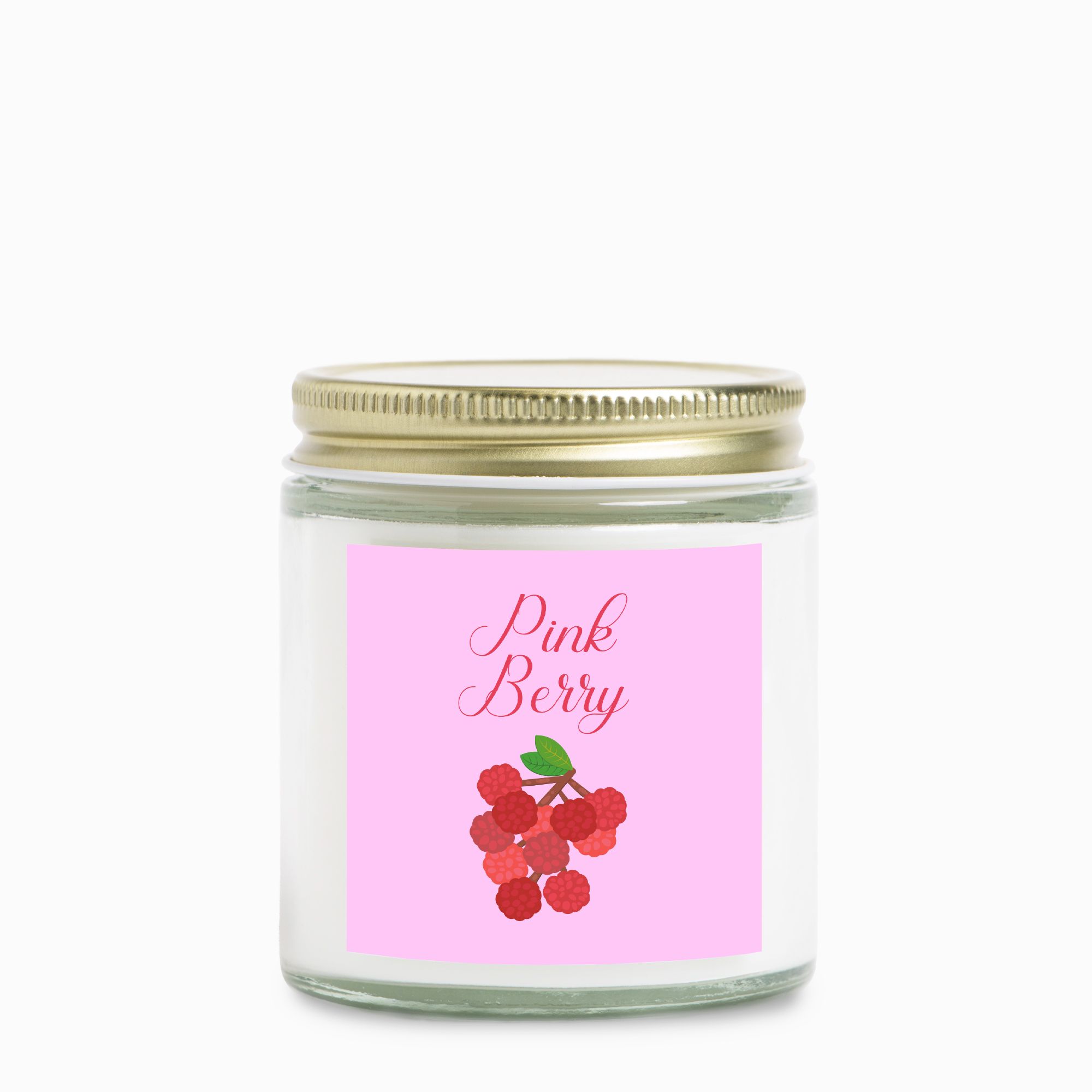 Pink Berry Clear Jar Candle - 04 oz.