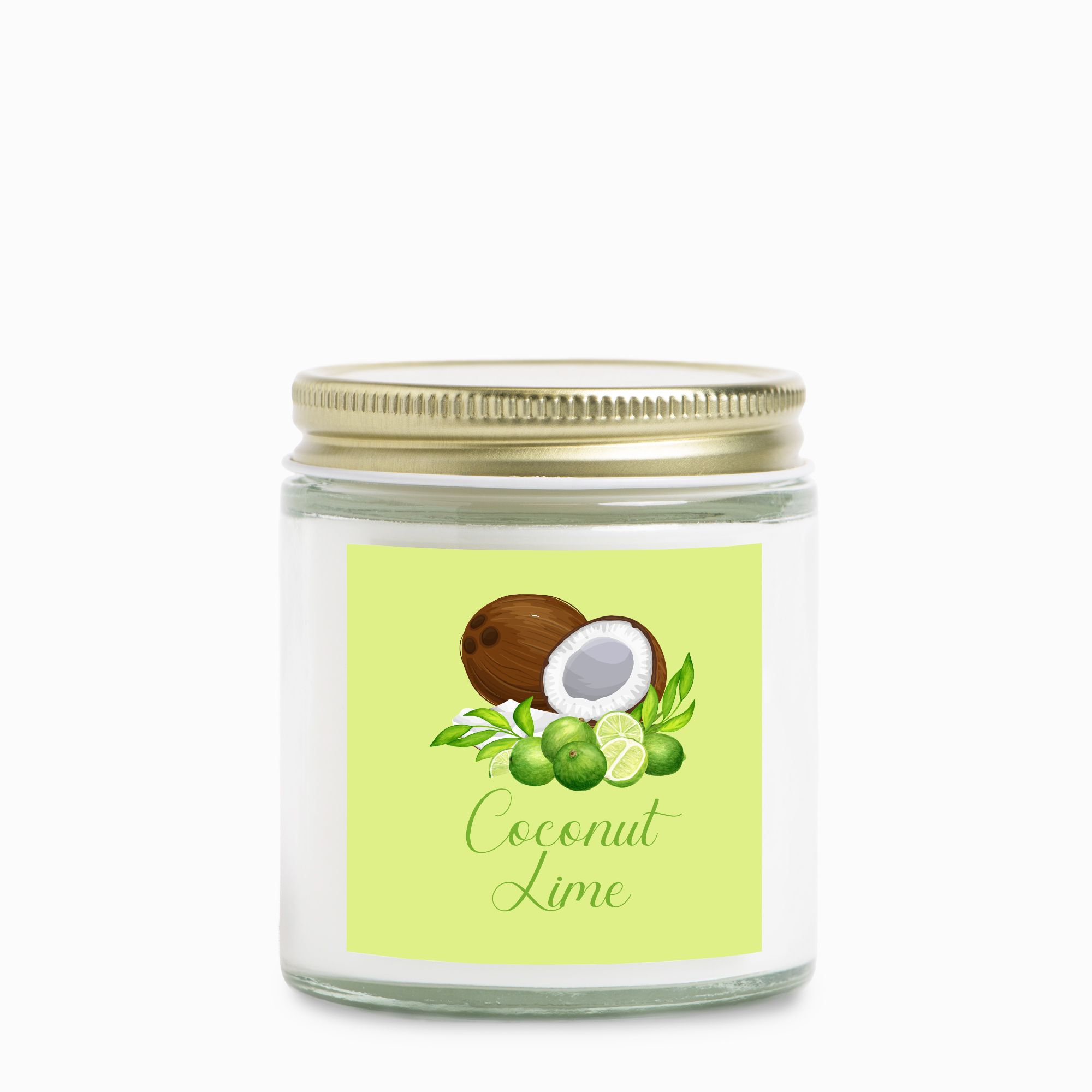 Coconut Lime Clear Jar Candle - 04 oz.