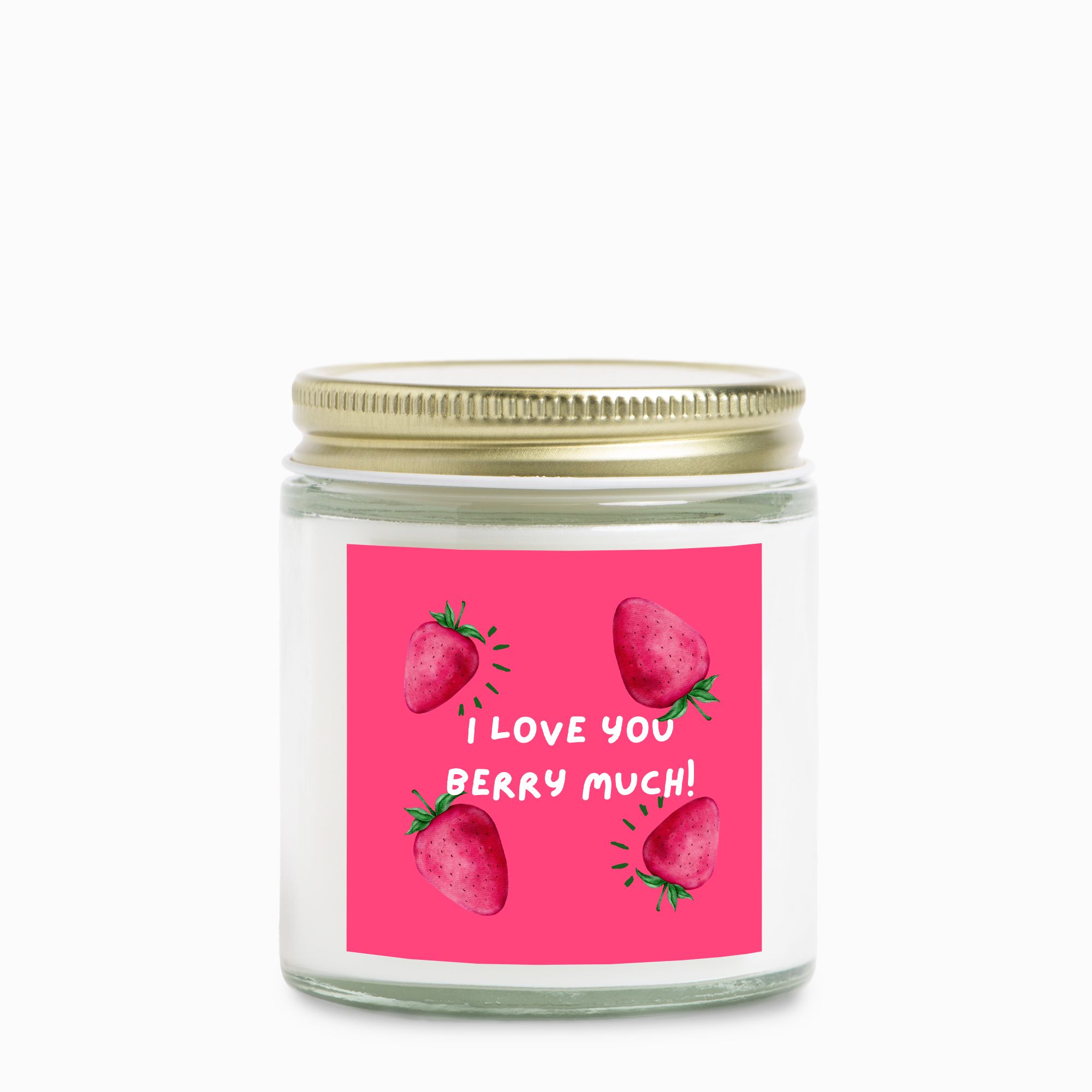 I Love You Berry Much - Clear Jar Candle - 04 oz.