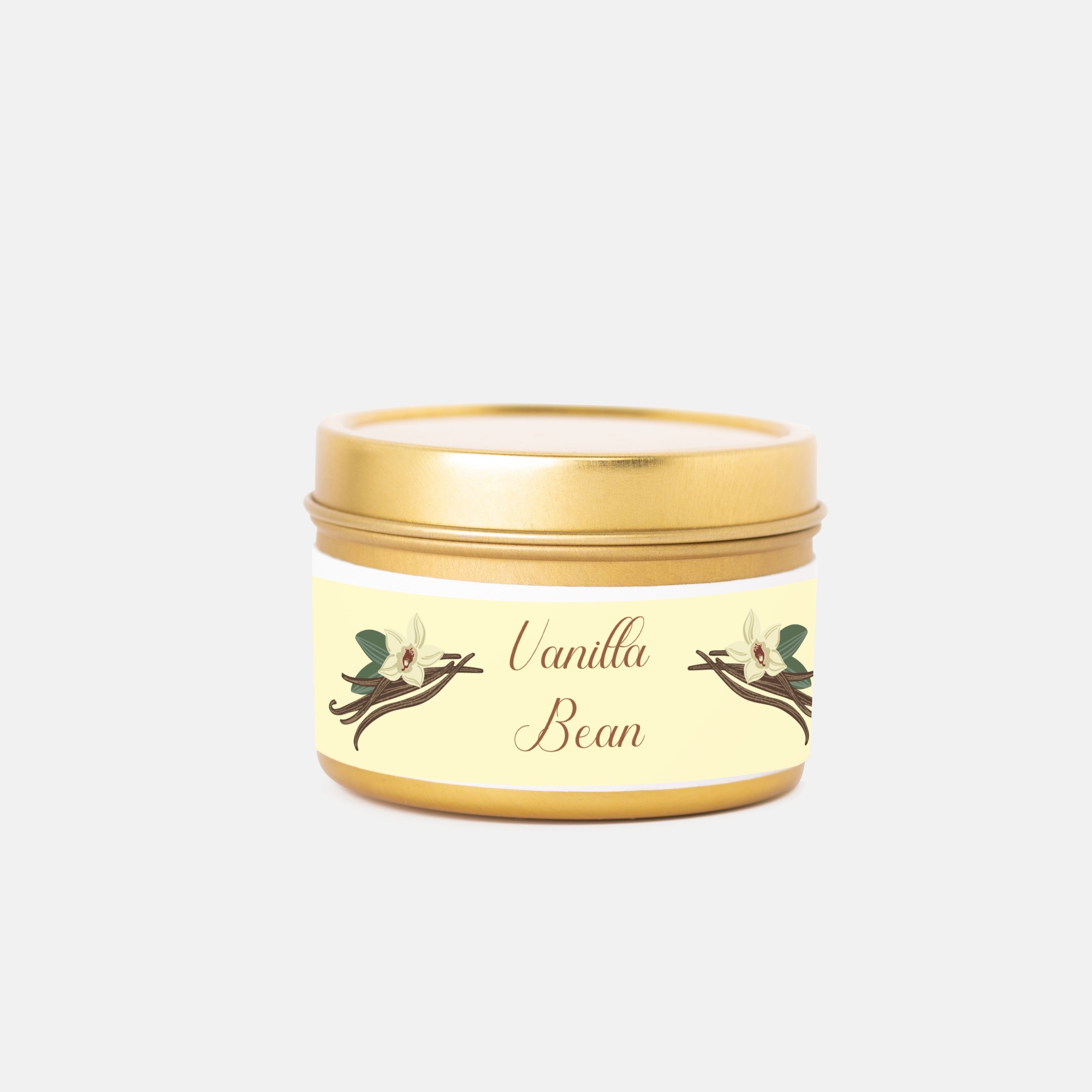 Vanilla Bean Gold Tin Candle - 4 oz.