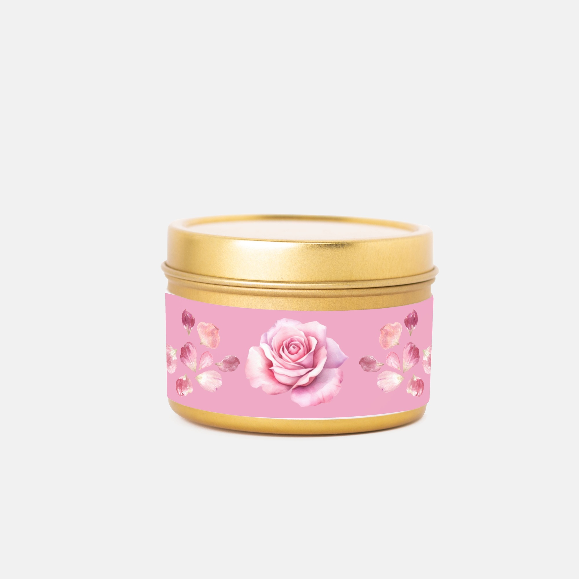 Bohemian Rose Gold Tin Candle - 4 oz.