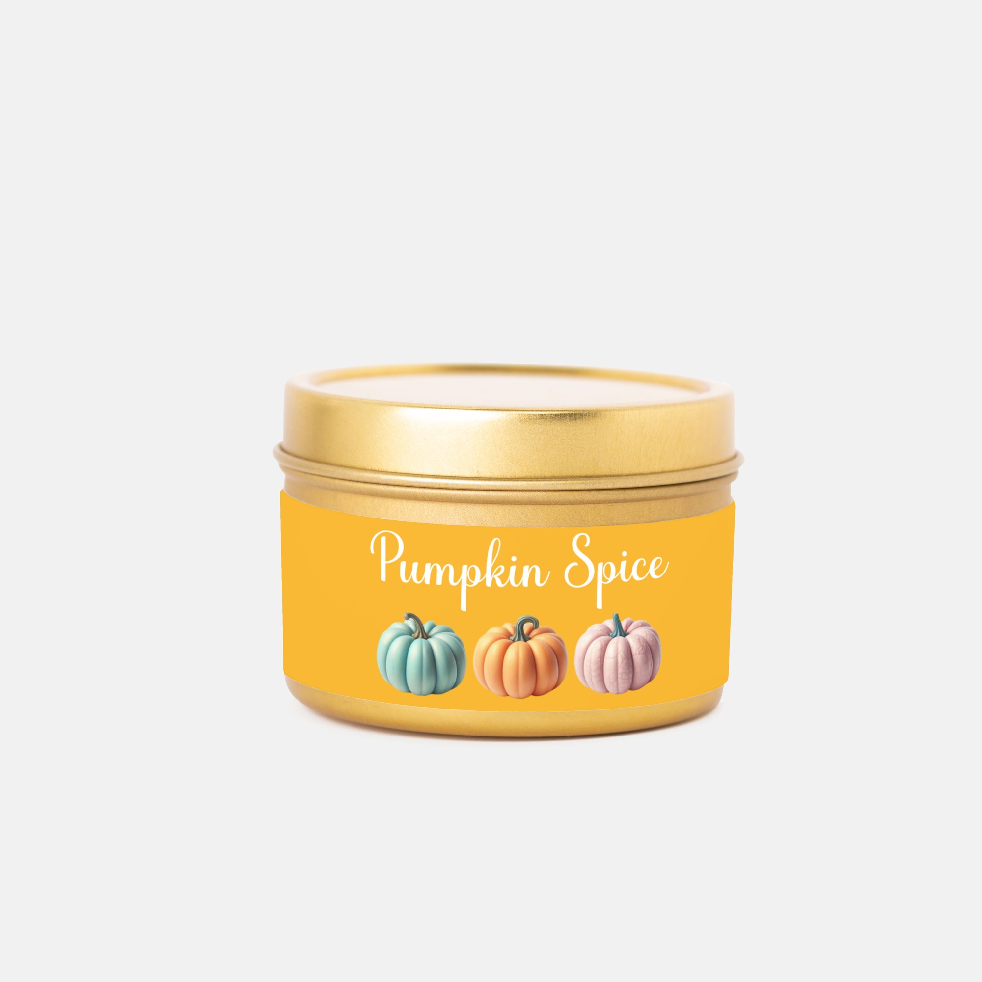 Pumpkin Spice - Gold Tin Candle - 4 oz.