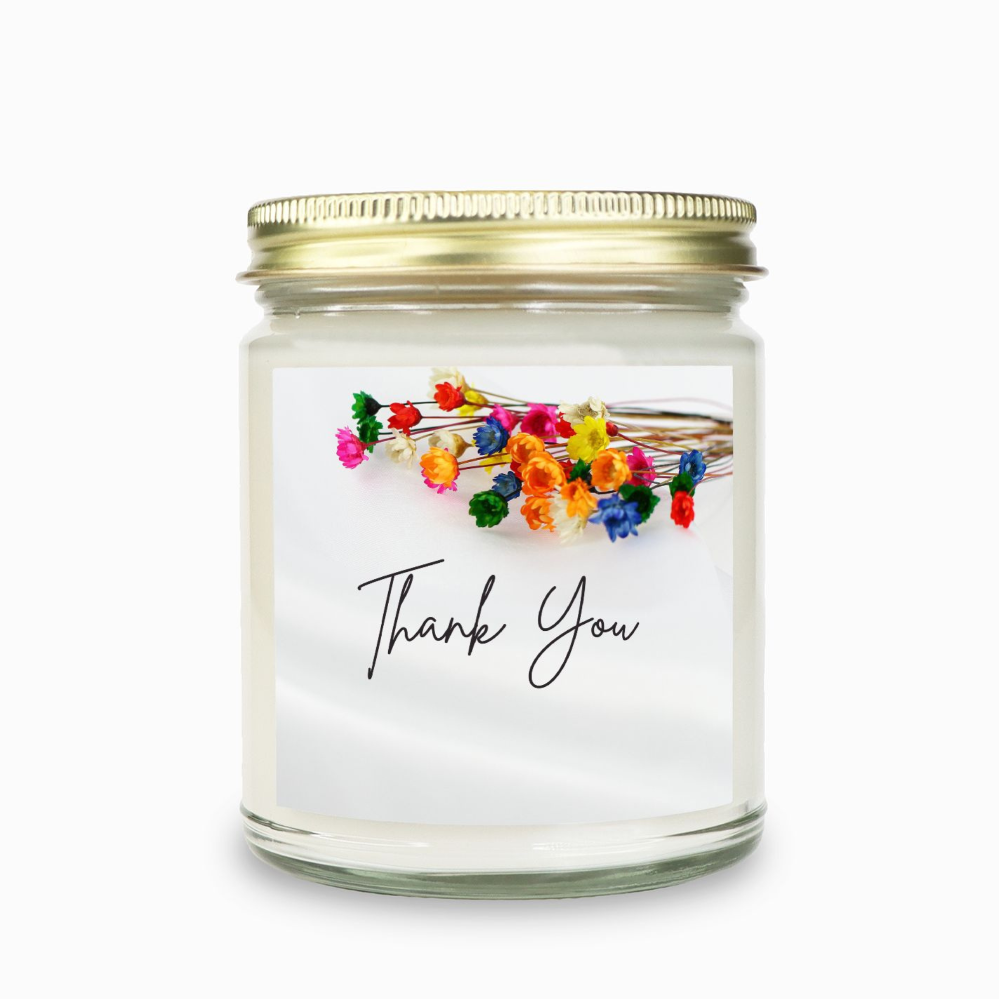 Thank You Candle - Clear Glass Jar - 09 oz. -052