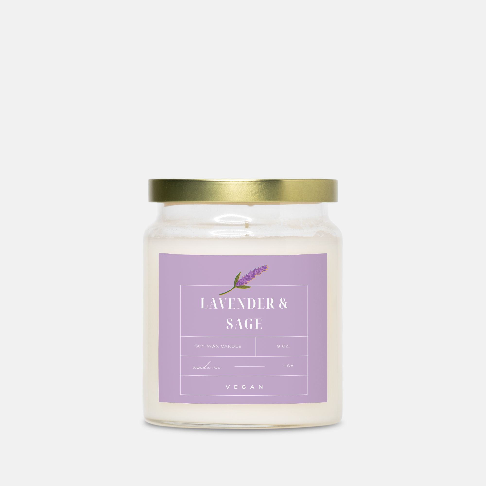 Candle Apothecary Jar 9oz -070