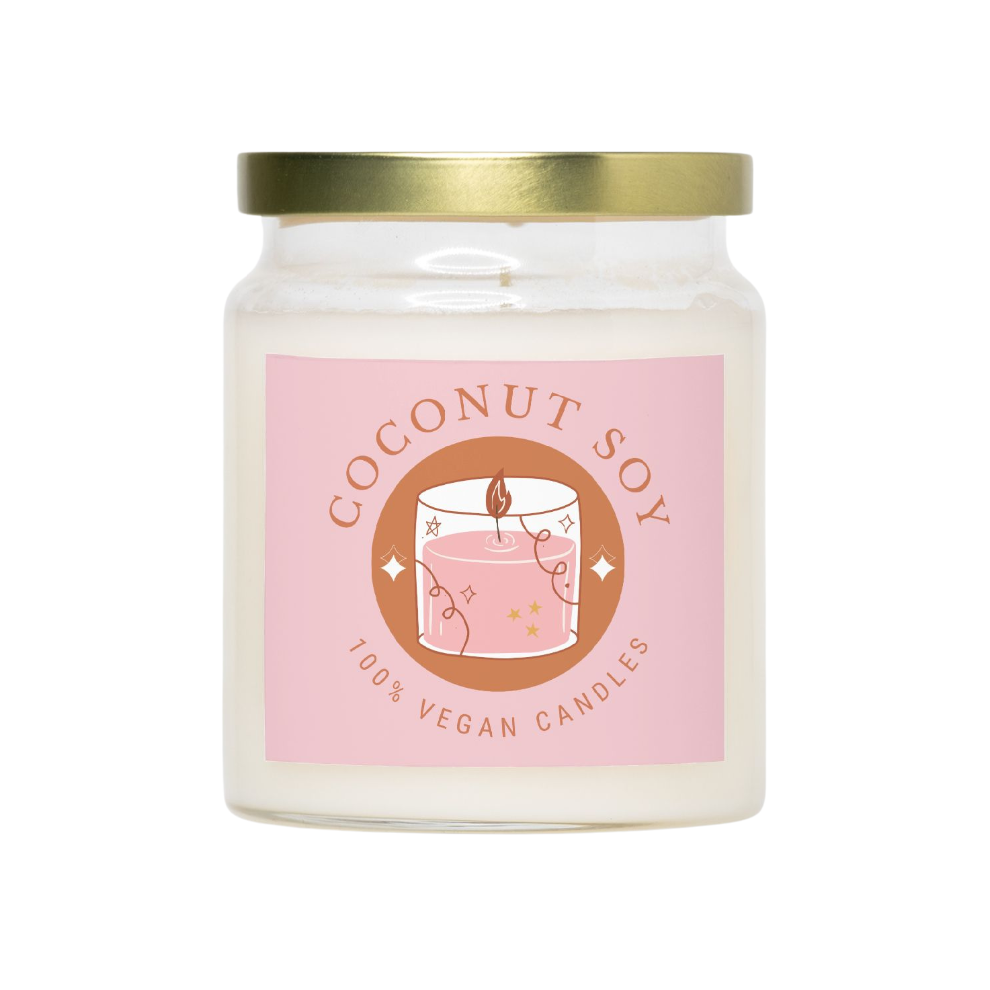 Coconut Soy Candle Apothecary Jar 9oz -072