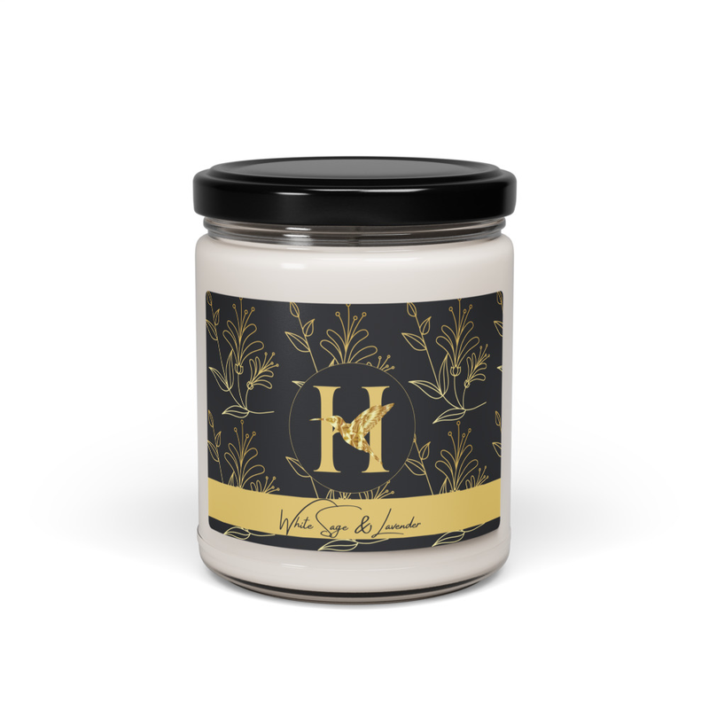 White Sage & Lavender Scented Candle