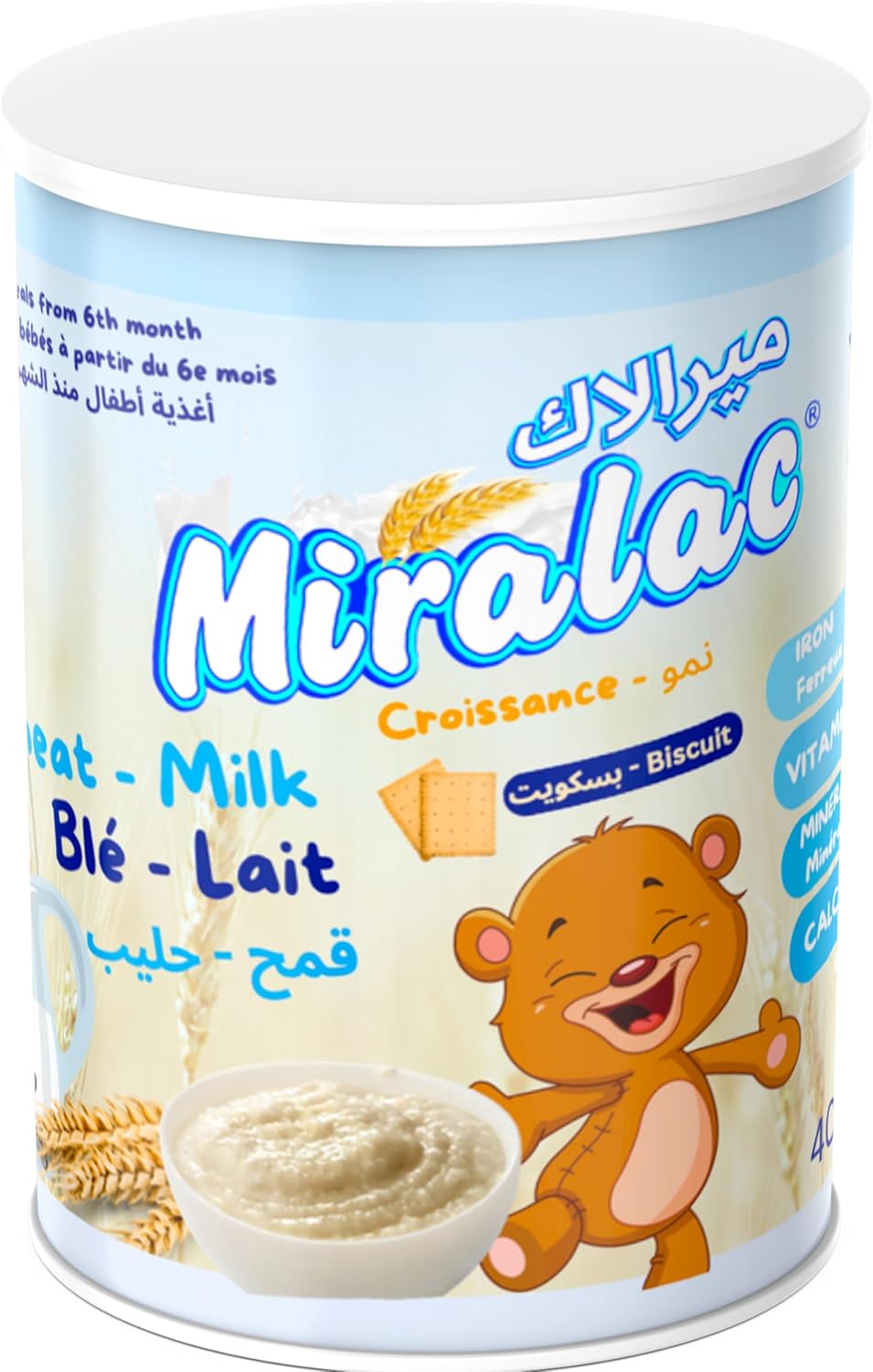 Miralac Wheat Milk and Biscuits 400g