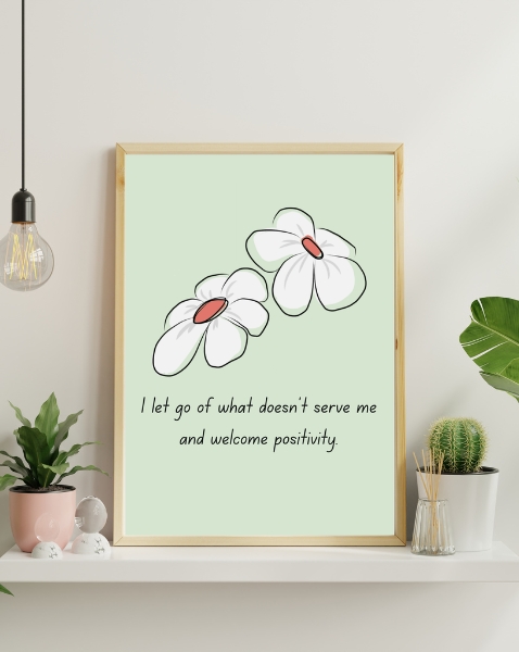 Floral minimal Wall art