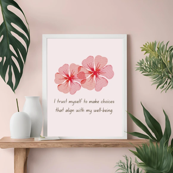 Positive Affirmation Wall Art – Uplifting Print to Inspire Your Day