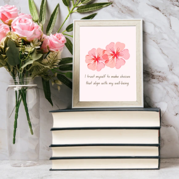 Positive Affirmation Wall Art – Uplifting Print to Inspire Your Day