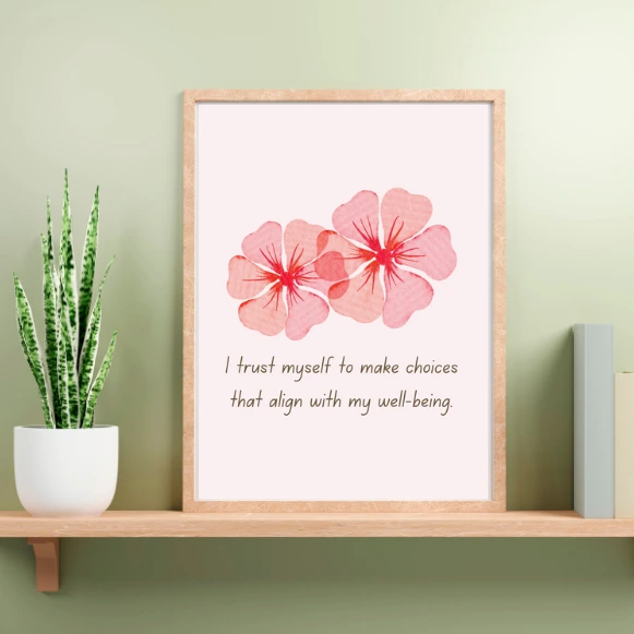 Positive Affirmation Wall Art – Uplifting Print to Inspire Your Day