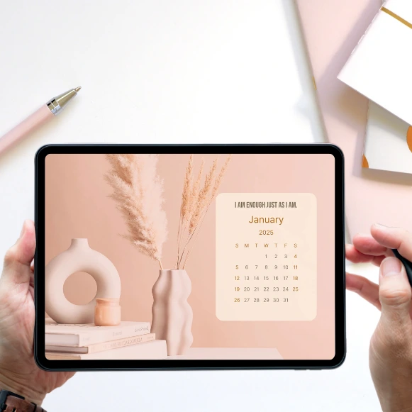 2025 Printable Calendar PDF – Minimalist Design (A3, A4, A5 Sizes, 300dpi)