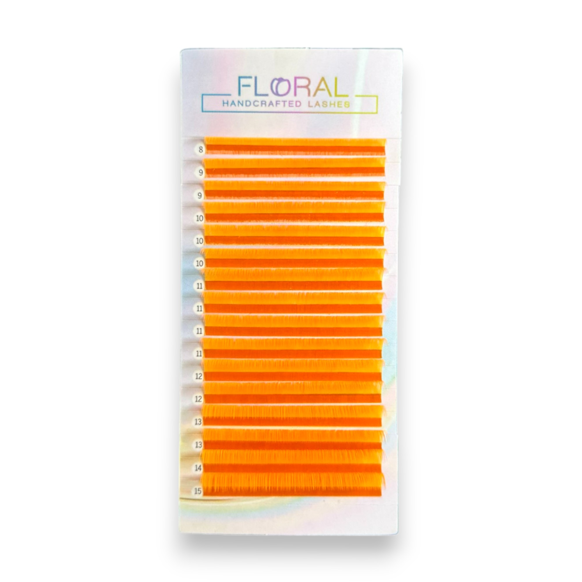 Ciglia Colorate per Extension Fluo Orange CC - 0.15 mm