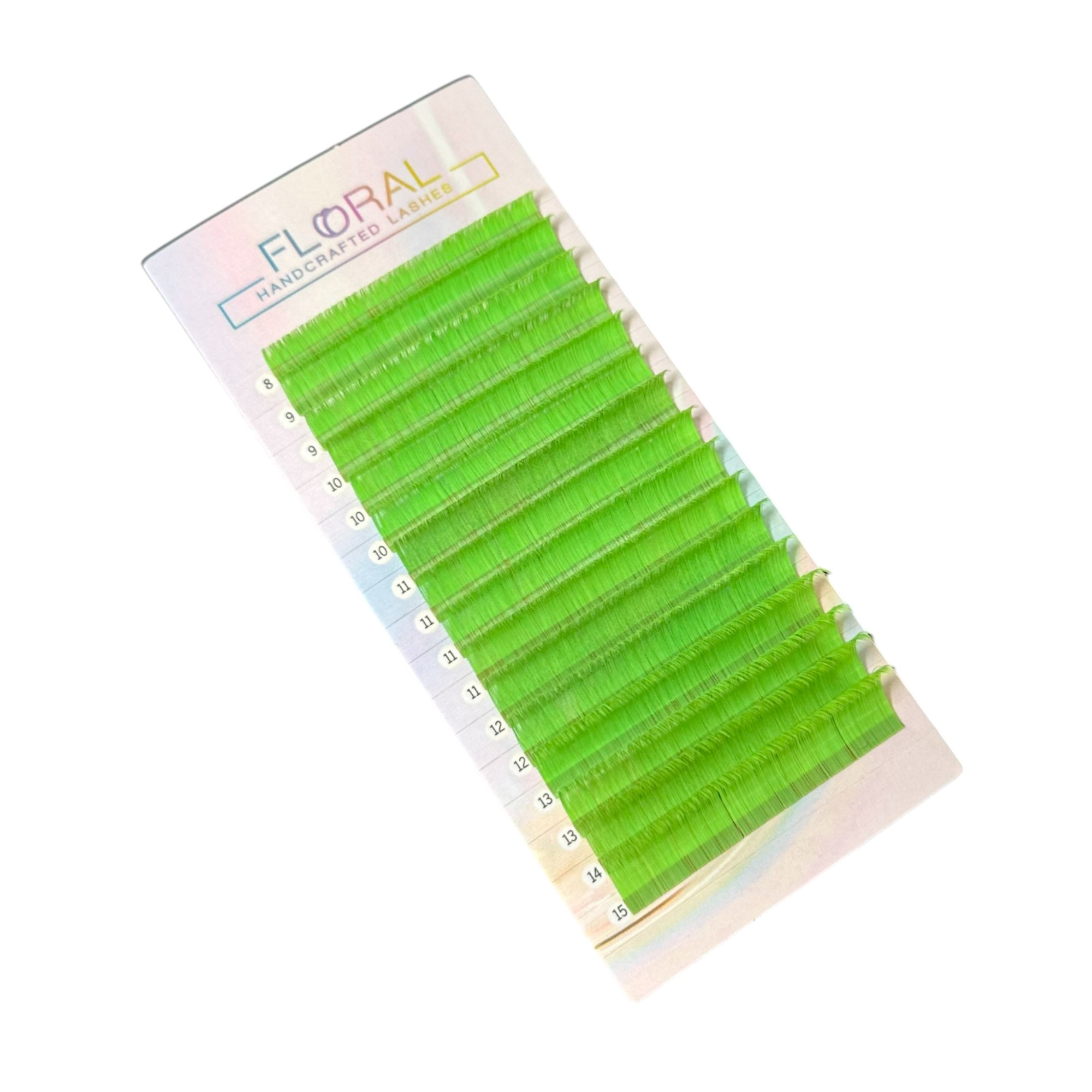 Ciglia Colorate per Extension Verde Neon CC - 0.15 mm