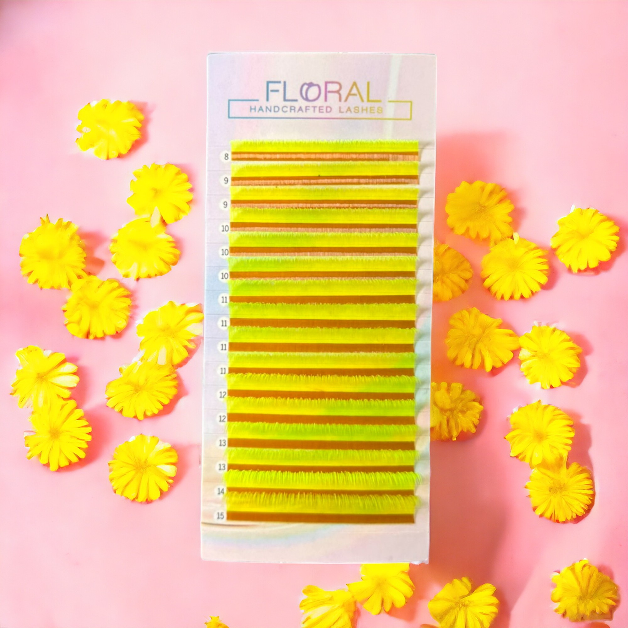 Ciglia Colorate per Extension Limone Neon CC - 0.15 mm