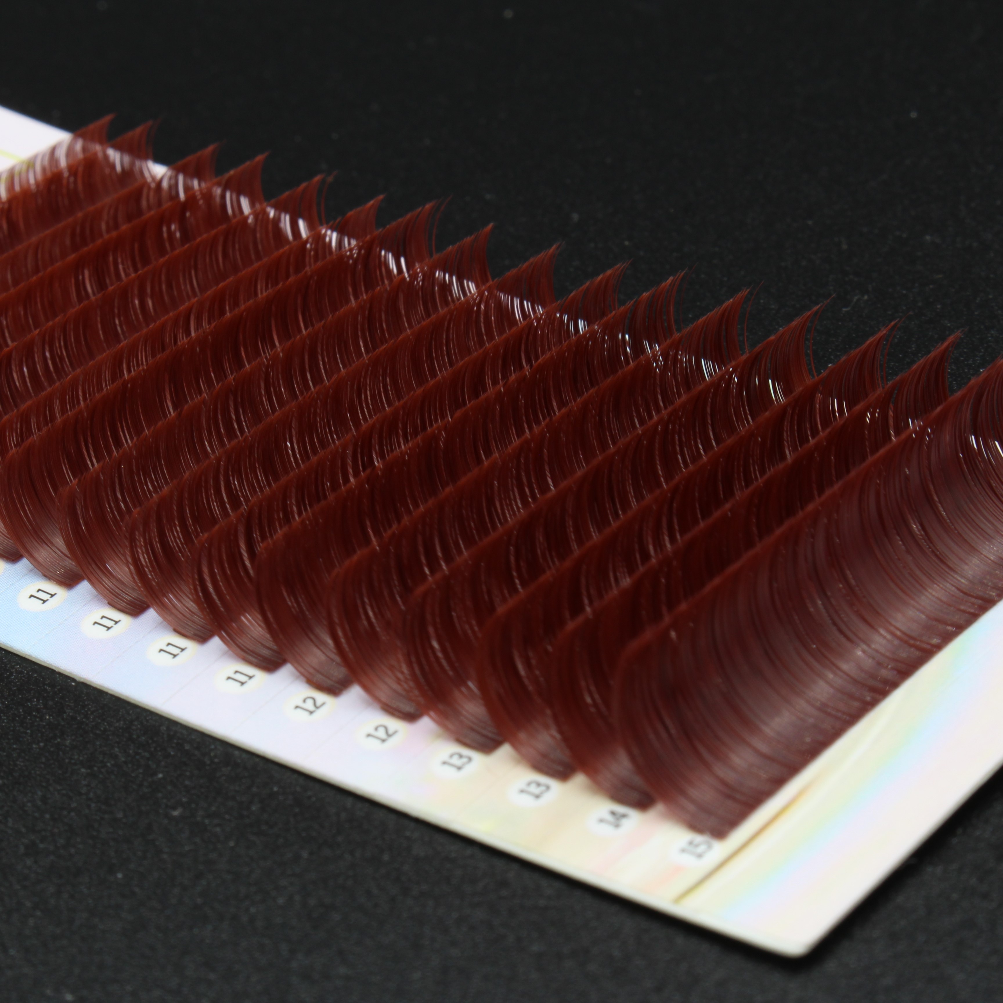 Ciglia Colorate per Extension Marrone CC - 0.15 mm