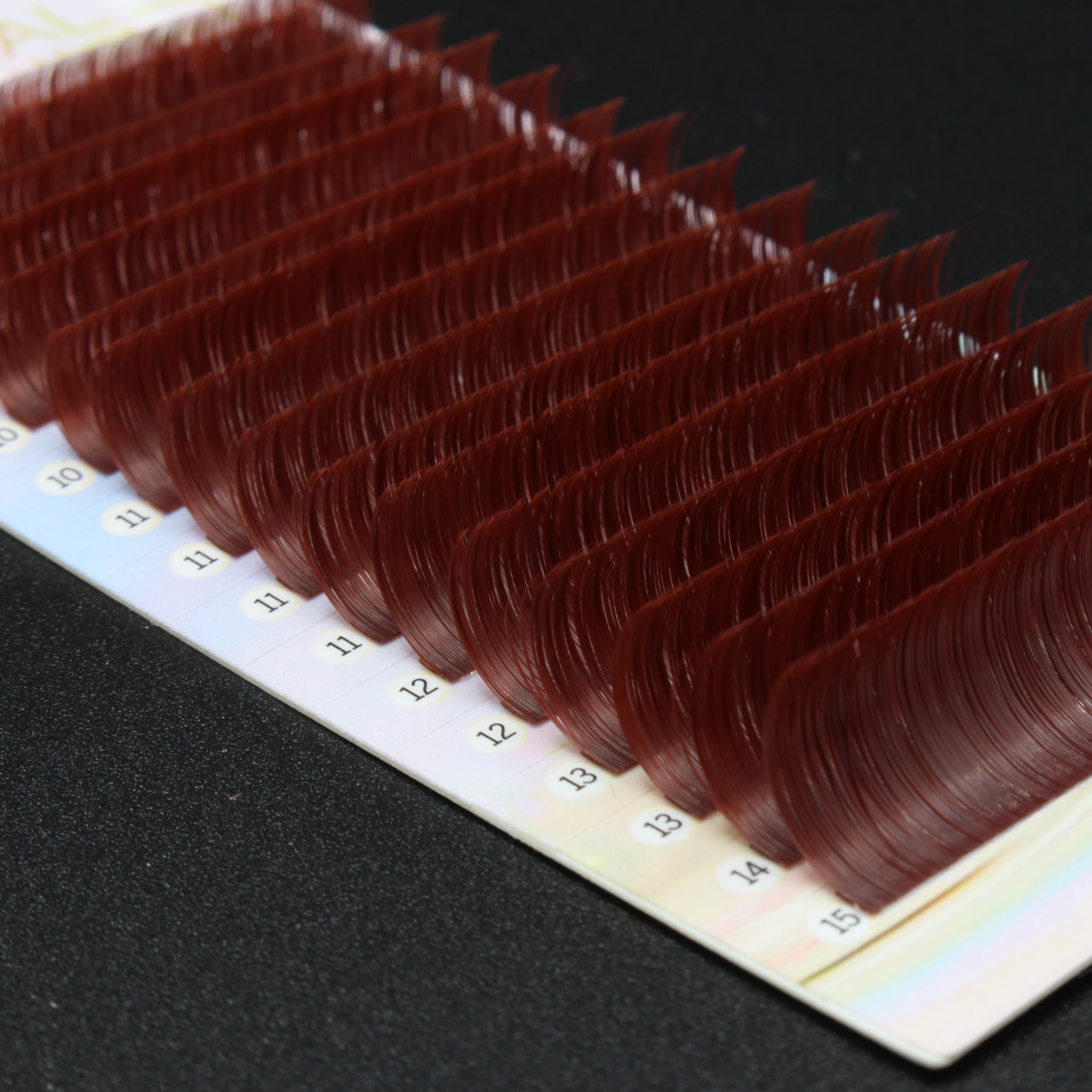 Ciglia Colorate per Extension Marrone CC - 0.15 mm