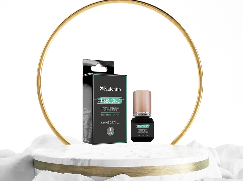 Colla per Extension Ciglia 1 SECOND, Colore Nero, KALENTIN , 5 ml