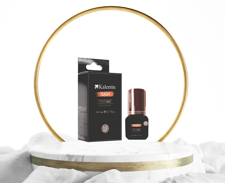 Colla per Extension Ciglia FLASH ADHESIVE, Colore Nero, KALENTIN , 5 ml