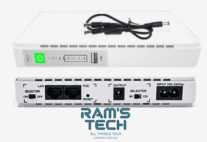 Multi-voltage POE Router UPS