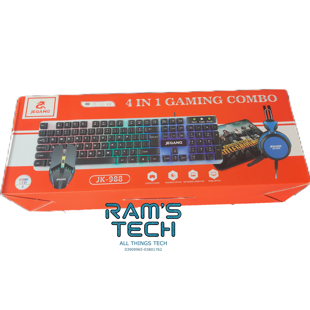 JEQANG 4 in 1 Gaming Combo