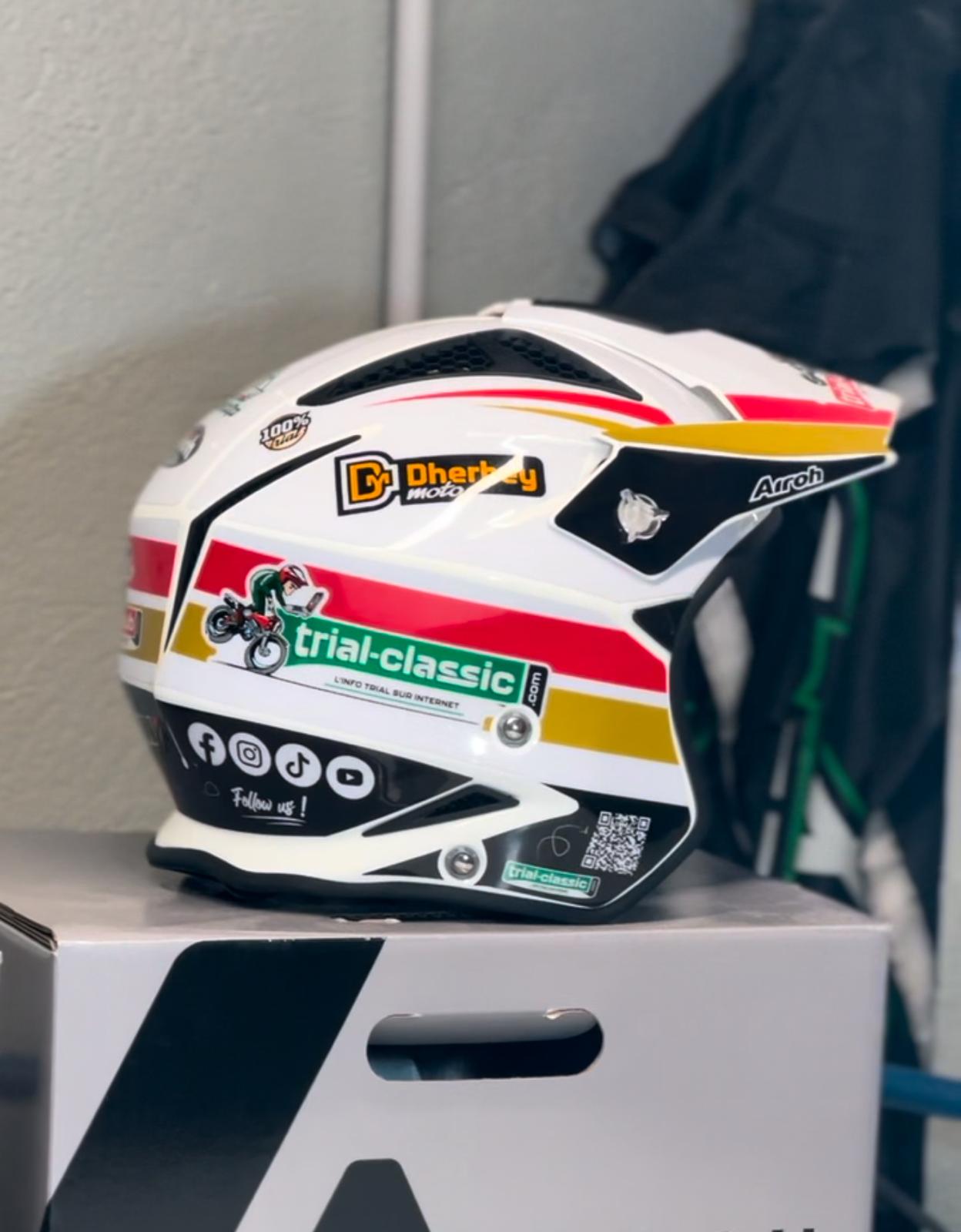 Kit déco Casque Trial Airoh TRR 100% Perso