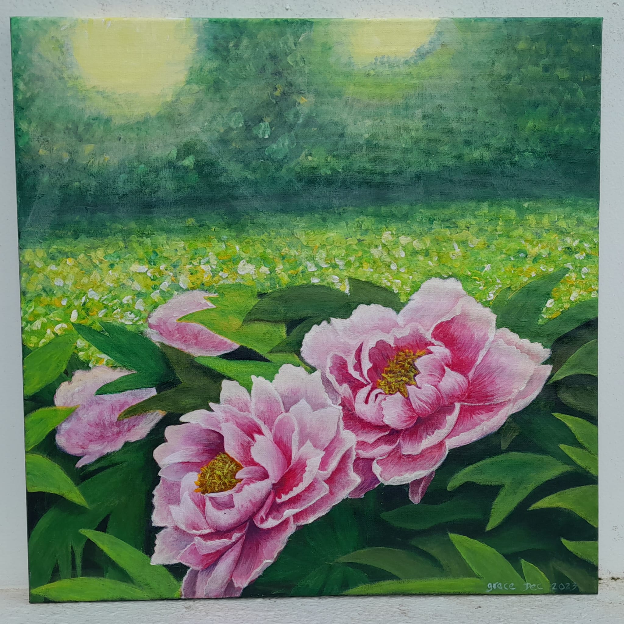 Floral Landscape Painting