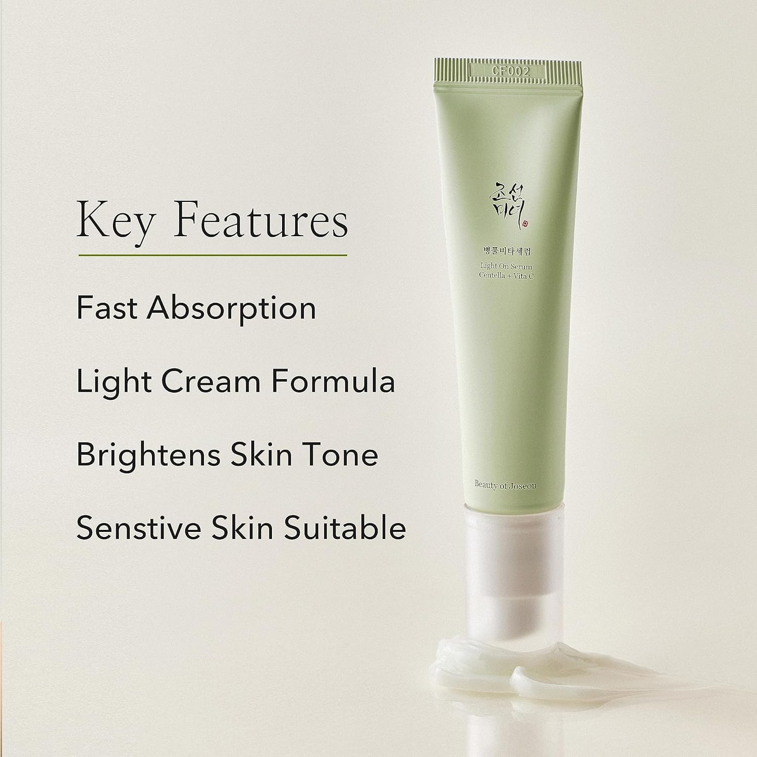 Beauty of Joseon Light On Serum Vitamin C Centella Dark Spot Fine Lines Pigmentation Correcting Serum, Hydrating Moisturizer, 30ml, 1 fl.oz