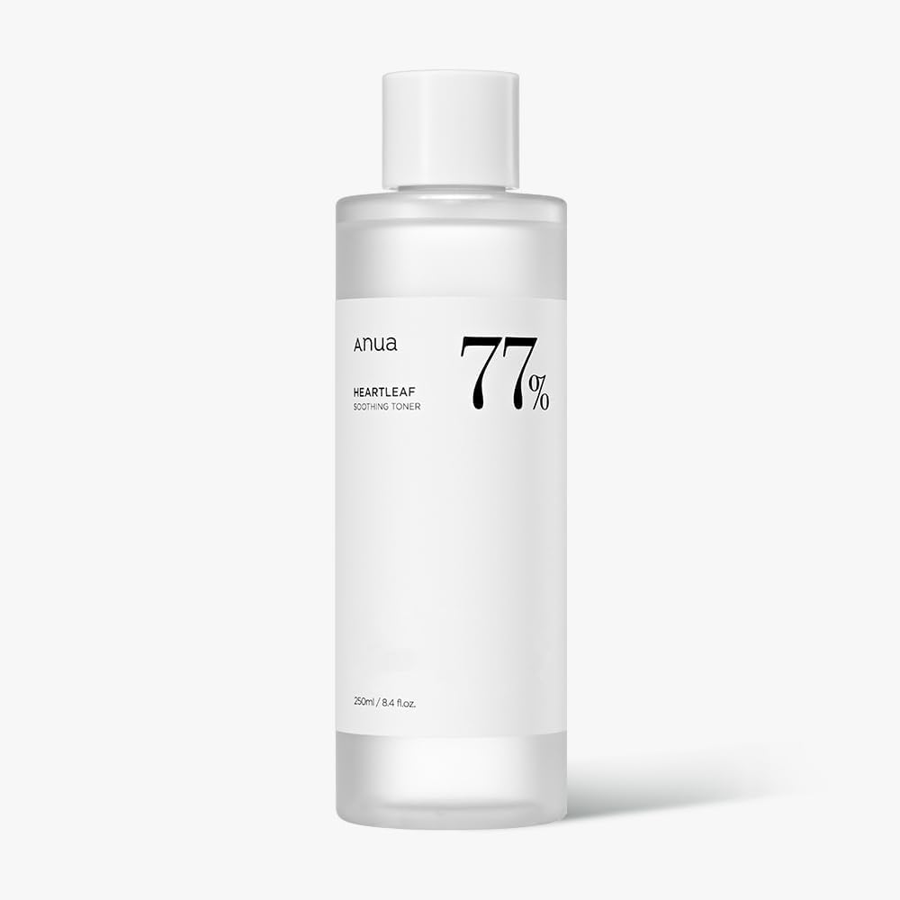 Anua Heartleaf 77 Soothing Toner I pH 5.5 Trouble Care, Calming , Refreshing, Hydrating, Purifying, Cruelty Free, Vegan,(250ml.)