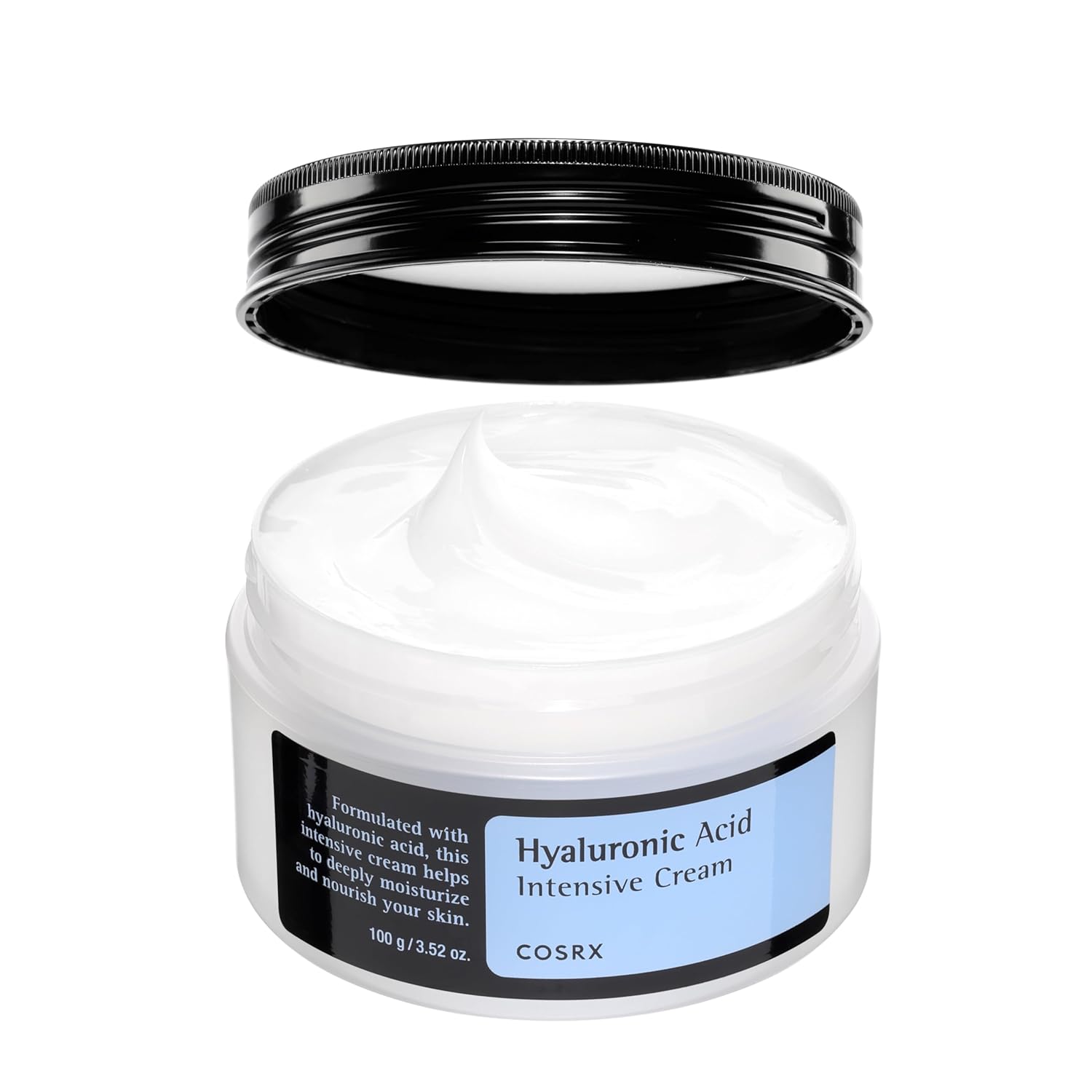 COSRX Hyaluronic Acid Moisturizing Cream, 100 milliliters (Pack of 1) | Sensitive | Long-lasting Hydration | Animal Testing Free, Parabens Free | Korean Skin Care