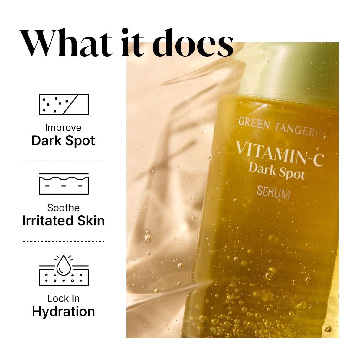Goodal Green Tangerine VitaminC Serum for Sensitive Skin Anti-Aging, Acne Scars, Fine Lines, Hyperpigmentation,Dark Circles