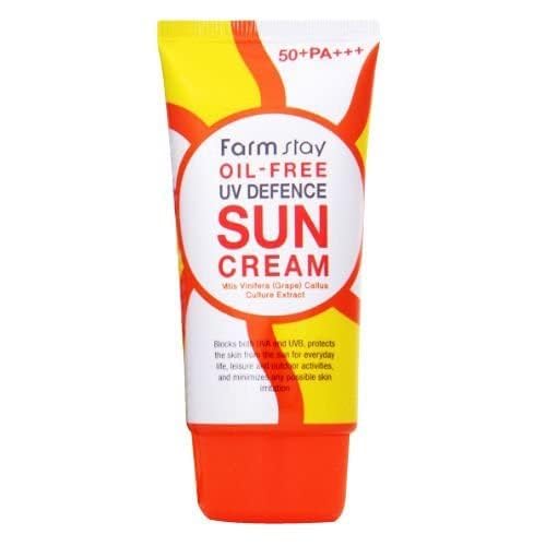 Farmstay Oil-Free UV Defence Sun Cream SPF50+ PA+++ 2.46Oz UVA UVB Protection