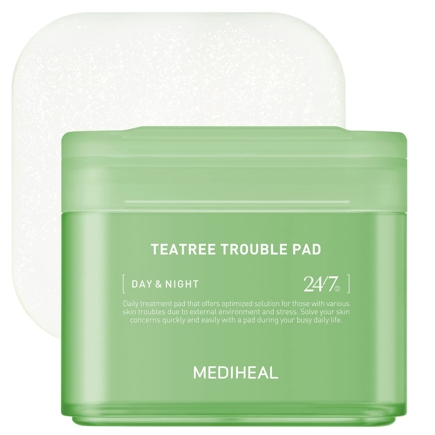 MEDIHEAL Teatree Trouble Facial Toner Pads with Tea Tree & Lactobacillus