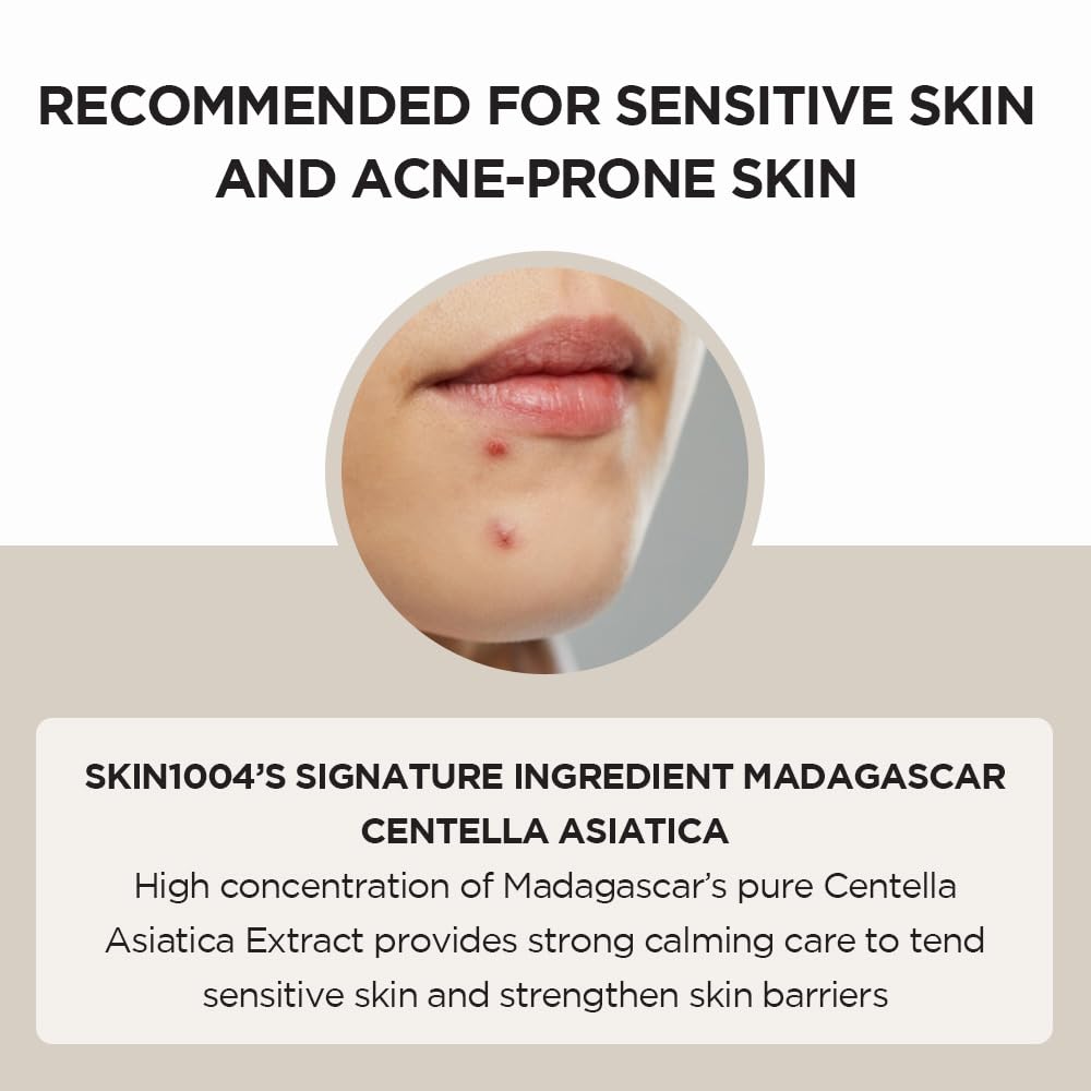 SKIN1004 Madagascar Centella Asiatica Ampoule Facial Serum, Soothes Acne Prone 