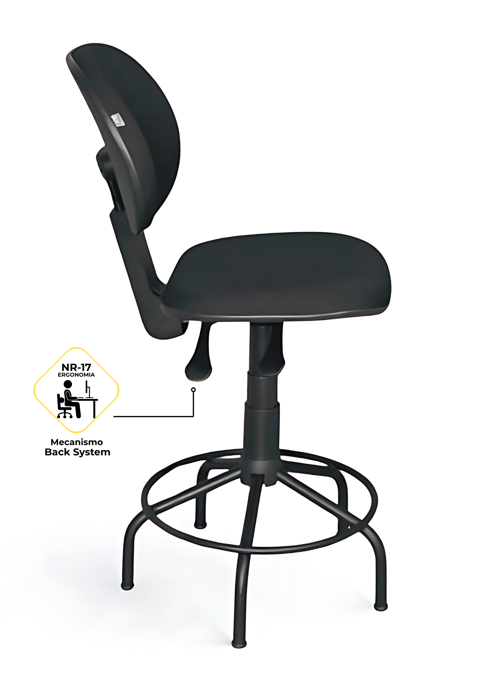 Cadeira Caixa Giratória Back System