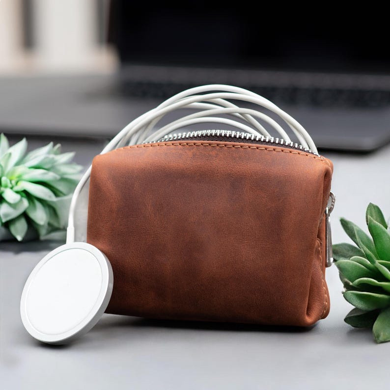 Leather Tech Organiser